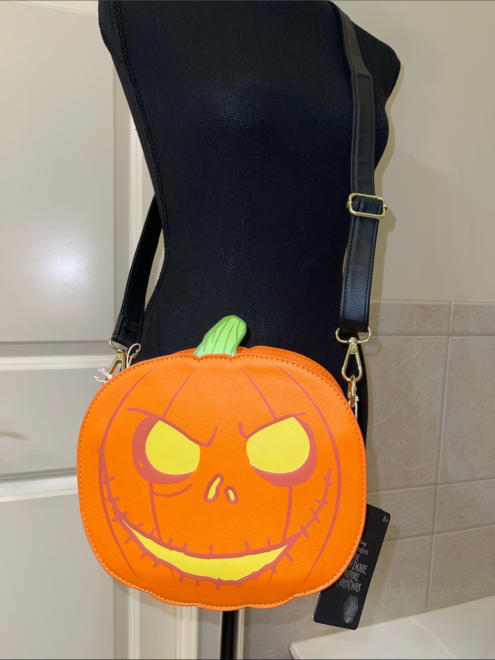 Disney The Nightmare Before Christmas Halloween Pumpkin Crossbody Bag